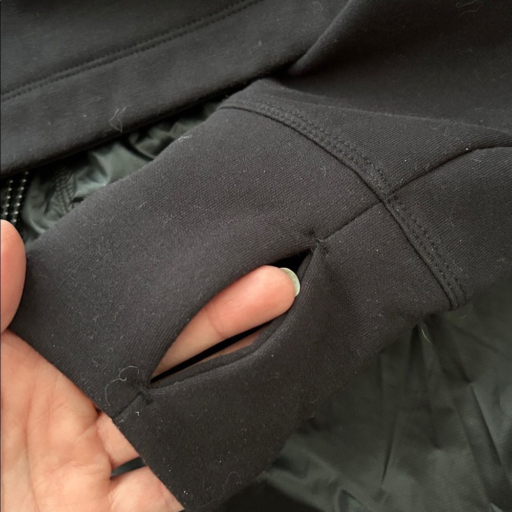 Athleta Black Windy Point Hooded Jacket Size S - Picture 10 of 13